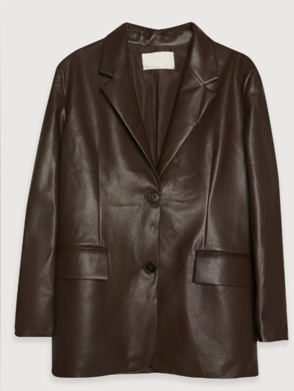 Oak And Fort Vegan Leather Blazer